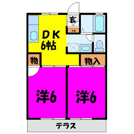 ドミール高坂の物件間取画像